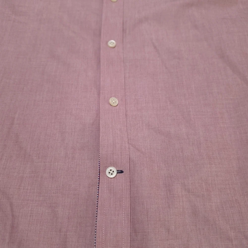 Banana Republic Shirt Adult Small Red Blue & White Plaid Button Up Long Sleeve